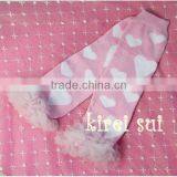 Valentine's Day Light Pink Heart Leg Warmers With Light Pink Ruffles RLM23 thumbnail-1