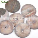44mm 1.75inch Big Natural Shell Buttons 2-hole Thin GREY Mother of Pearl Buttons Decoration SHELL-006 thumbnail-1