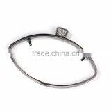 Iron Based Alloy Kiss Clasp Purse Frame Marquise Clear Rhinestone Gunmetal Rectangle 23.8cm(9 3/8") x 16cm(6 2/8"), 1 Piece thumbnail-2