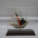 Noble Customized Made Metal Arab Flag Diamond Ship Model and Dhow For National Day Gift thumbnail-5