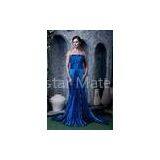 Empire Royal Blue Long Evening Dress Cheap Prom Dress Online 2013 With Beads thumbnail-1