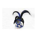 Ladies Carnival Venetian Masks With Hand Painted Glitter 15 Inch For Gift thumbnail-1