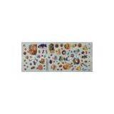 Enchanted Forest Children Decorative Adhesive Removable 3D Shinning Clear Epoxy Stickers