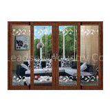 Meeting Room Brown Custom Aluminium Sliding Door Exterior Four Panels thumbnail-1