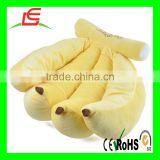 wholesale custom Yellow plush banana shaped pillow