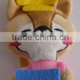 Factory Supply Good Quality Plush Mobile Keychain Toys With Metal Ring thumbnail-4