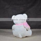 Custom Good Quality Valentine's Day Bear Plush White Teddy Bear With Red Heart Toy thumbnail-5