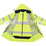 Hi Vis High Visibility 3 IN 1 Winter Waterproof Reflective Safety Jacket thumbnail-3
