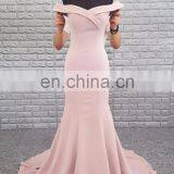 New Arrival Off Shoulder Sweetheart Neckline Stretch Fishtail Formal Evening Dress Wholesale thumbnail-3