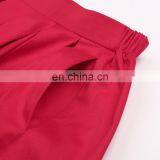 Grace Karin Women's Vintage Retro Pleated Red Cotton Summer Skirt 7 Patterns CL010401-7 thumbnail-4