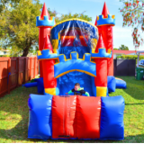 4 in 1 Royal Bouncy Castle With Slide, Castle Inflatable Combo, Inflatable Jumping Castle for Sale thumbnail-5