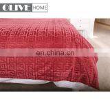 Custom Gravity Red Cotton Fleece Sensory Anxiety Blankets Cheap Adults/kids Duvet Cover Weighted Blanket With Glass Bead thumbnail-6