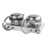 Kitchen Equipment Manufacturer Double Waffle Maker Snacks Making Machine Heart-Shaped Waffle Equipment thumbnail-3