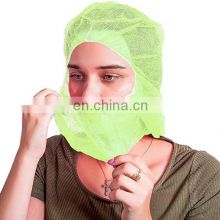 Wholesale Disposable  Balaclava Hood Head Cover PP Non Woven Hoods With Elastic Band