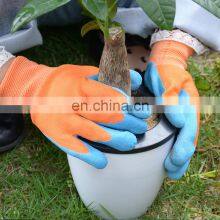 HANDLANDY 13 Gauge Nitrile Coated Gloves Cut Resistant Latex Wrinkle Foam Dipped Adjustable Safety Work Gloves thumbnail-4