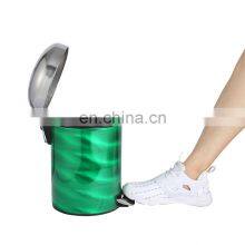 5-литровая мусорная корзина с металлическим ручком и педалью thumbnail-2