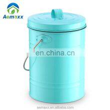 Kitchen Using Compost Bin Garbage Collect Waste Bin 5L Metal Compost Bin With Filter thumbnail-5