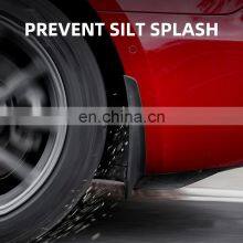 Car Accessories Standard Version Mud Flaps Mudguard No Drilling Black 4Pcs In Set Fender For Tesla Model 3 thumbnail-5