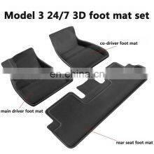 3D molded pad floor mats XPE material for tesla model 3 accessories