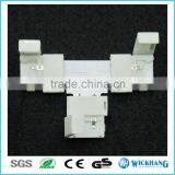 8 mm 2 Pin T Shape PCB FPC Board Splitter LED Strip Connector for SMD 3528 LED Strip Light Mono Color thumbnail-5