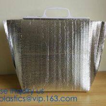 Insulated Thermal Non Woven Aluminum Foil Cooler Bag For Frozen Food,Reusable Insulated Aluminum Foil Thermal Lunch Cool thumbnail-3