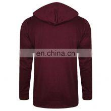 Custom Embroidered Logo Hoodie Men 100% Cotton Organic Oversized Pull Over Hoodies thumbnail-3