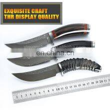 High Quality Hunting Knife Damascus Steel With Horn Handle thumbnail-2