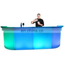 Home Wine Mini Bar Counter Illuminated Cocktail Wedding Party Event Rental Furniture Portable Led Lighted Bar Counter Table thumbnail-2