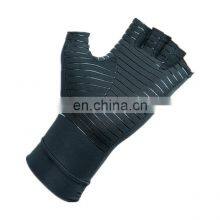 Fingerless Compression Guante With Wrist Strap Copper Infused Arthritis Glove thumbnail-4