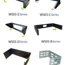 Factory OEM WS03-A3 Cold Rolled Steel Extendable 19inch Wall Mount Bracket 2u/4u/6u Networking Equipment Rack thumbnail-4