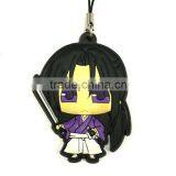 3D Cartoon Character Key Hanger, Decorative Key Fob, PVC Keychain
