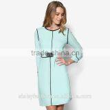 Women Jersey Long Sleeve Fashionable High Quality Ladies Western Dress Design D281 thumbnail-1