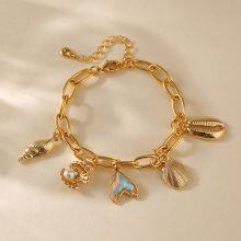 18K Gold-plated Brass Chain Bracelet With Color Retention Vintage and High-end Handmade Bracelet Jewelry. thumbnail-2