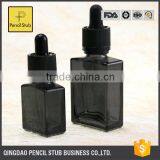 Glass Bottle Manufacturer 15ml Square 30ml Black Glass Bottle With Dropper With Childproof Evident Cap Dropper Bottle thumbnail-1