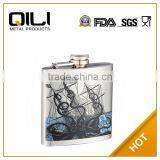 6oz Portable Stainless Steel Savoy Whisky Bottles thumbnail-1