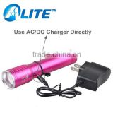 Electric Charge Type Mutifuction Colorful Chargeable Battery XPE Torch Light