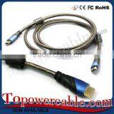 Wholesale Price Premium A Type Dual Hdmi Cable With Gold Ends For Hd Tv thumbnail-3