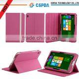 For Acer Iconia W3-810 Tablet Pink Color 3 Position Stand Leather Case