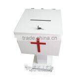 Red Gross Donation Box in Customized Size/ Plexiglass Donation Box thumbnail-1
