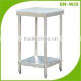 Custom Stainless Steel Kitchen Work Table With Polyethylene Chopping Board BN-W28