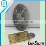 3M Custom Made Badge Gold Aluninum Soft Stickers Label Custom Metal Logo Stickers Wine Labels