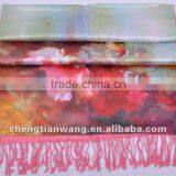 Lady's 100% Fashion Double-layer Silk Scarf Shawl