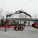 Forest Equipment, Log Trailers With Grapple ,telescopic Crane With Cheaper Price thumbnail-3