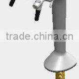 Double Faucet Snake Font With European Flow Control Tap & ABS Spout