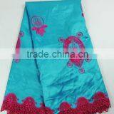 Lastest Raw Silk Beautiful Embroidery Comfortable George Lace Fabrics thumbnail-1