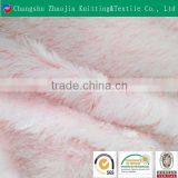 China factory wholesale polyester knitted long hair plush fabric for toys