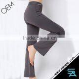 Tummy Control Slimming Shaping Standard Waist Yoga Bootcut Bootleg Pants Grey