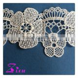 2015 Embroidered Water Soluble Chemical African Cupion Guipure Lace Fabric/African Lace