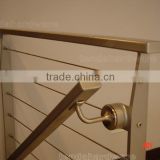normal mounted stainless steel balustrade/stainless steel rod rails