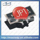 Promotional Round Shape Custom Metal Epoxy Silver Golf Ball Marker Holder thumbnail-4